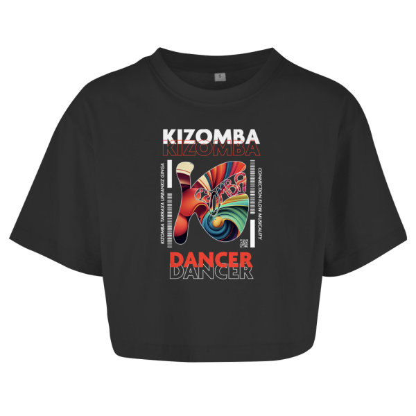 Latin Flow Kizomba Dancer Oversize Crop Top Damen