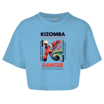 Latin Flow Kizomba Dancer Oversize Crop Top Damen