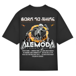 Urban Style Oversize Unisex Tee – Dancing Skeleton | Rundhals